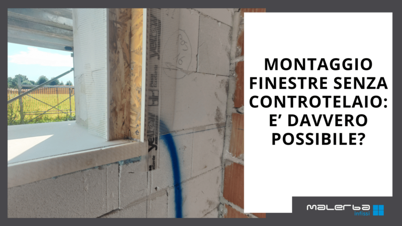 montaggio finestre senza controtelaio